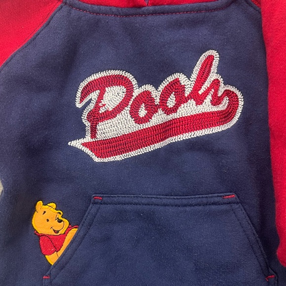 Vintage Disney Winnie the Pooh Baby Onesie Embroidered w/ Ears Cozy 12 Months - Picture 2 of 8